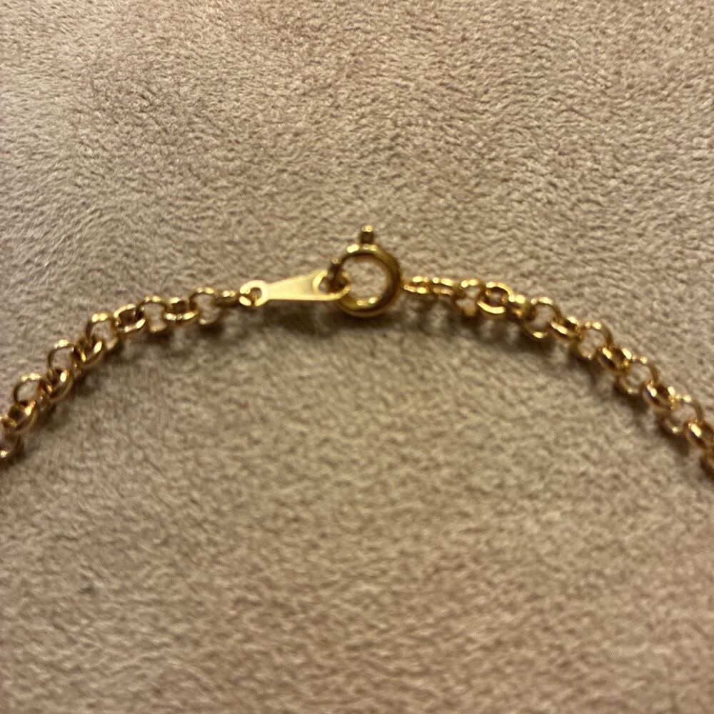Gold-tone Chain Anklet Charm Leg Bracelet Jewelry Gift for Her Girl - Picture 2 of 5